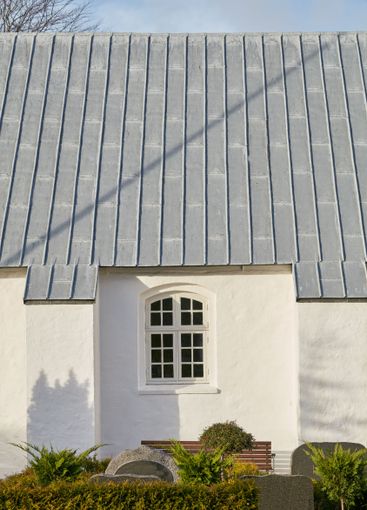 Architecture, building and window of church outdoor for...