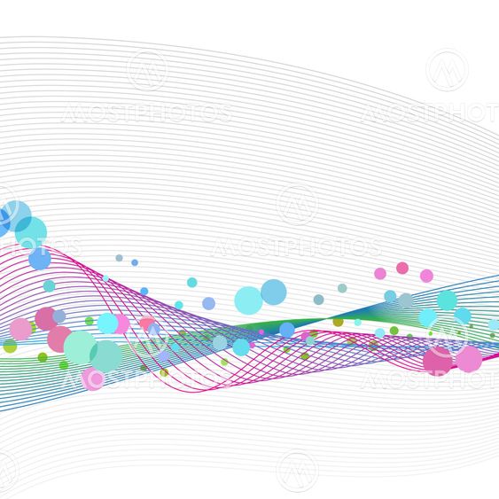 Waveform dots abstract