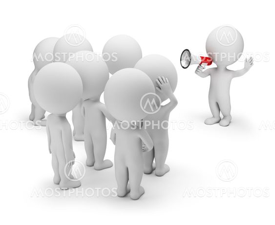 3D Small People - Talking with the Crowd