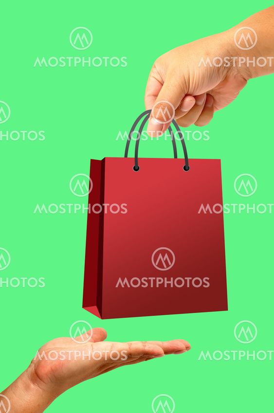 Shopping bag in hand