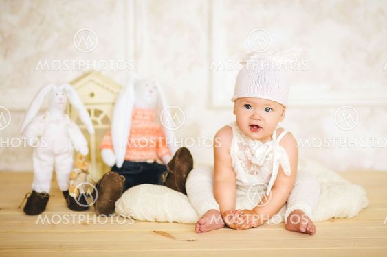 the small child in a suit of a hare 2