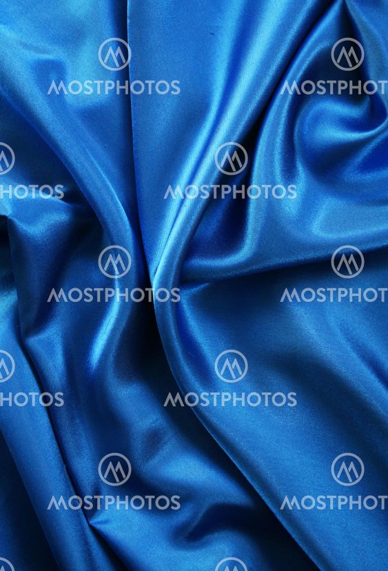 Smooth elegant blue silk