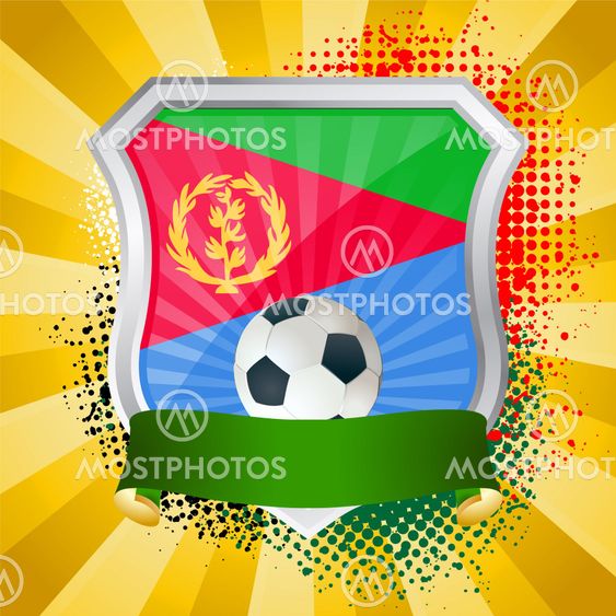 Shield with flag of Eritrea