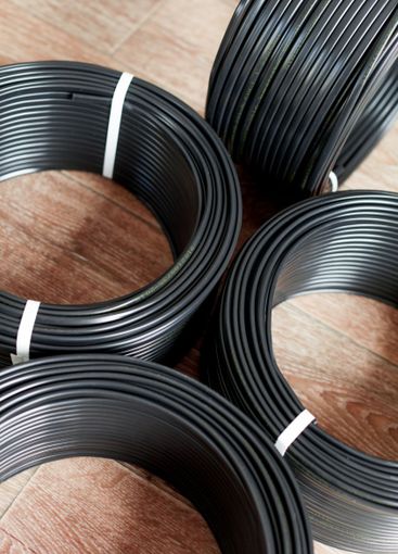 set colored electric cable