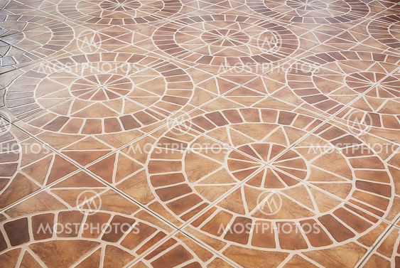 ceramic tile with geometrical drawing