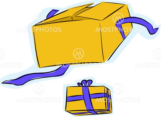 Gift Box Open and Unopened