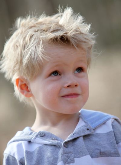 Young little skeptical 