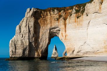 Beautiful seaside landscape of cliffs on the Normandy...
