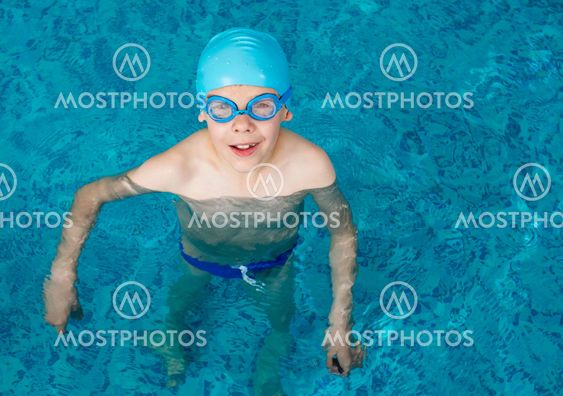 Child in swimming pool