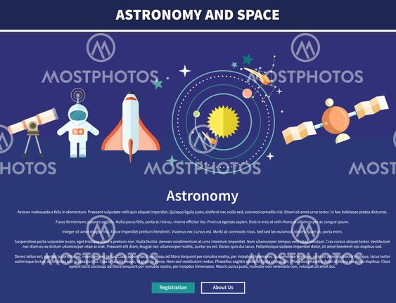 Astronomy and Space Web Page Design