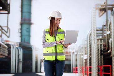 Female Technician Inspecting Safety Compliance