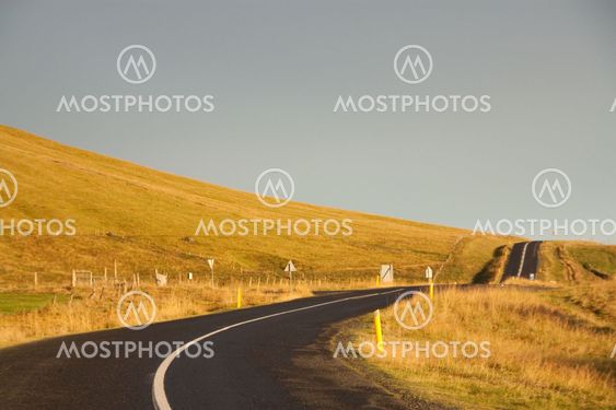 Endless road in Iceland