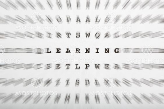 Crossword letters, focus on word learning
