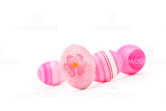 Pink Easter eggs