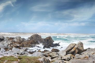 Beach, water and holiday in nature, travel and location...