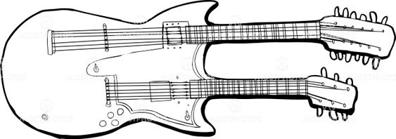 Outline of Unique Guitar