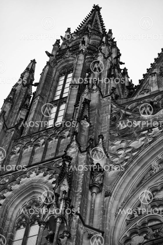 Exterior of Saint Vitus's Cathedral in Prague