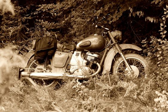 classic old motorcycle