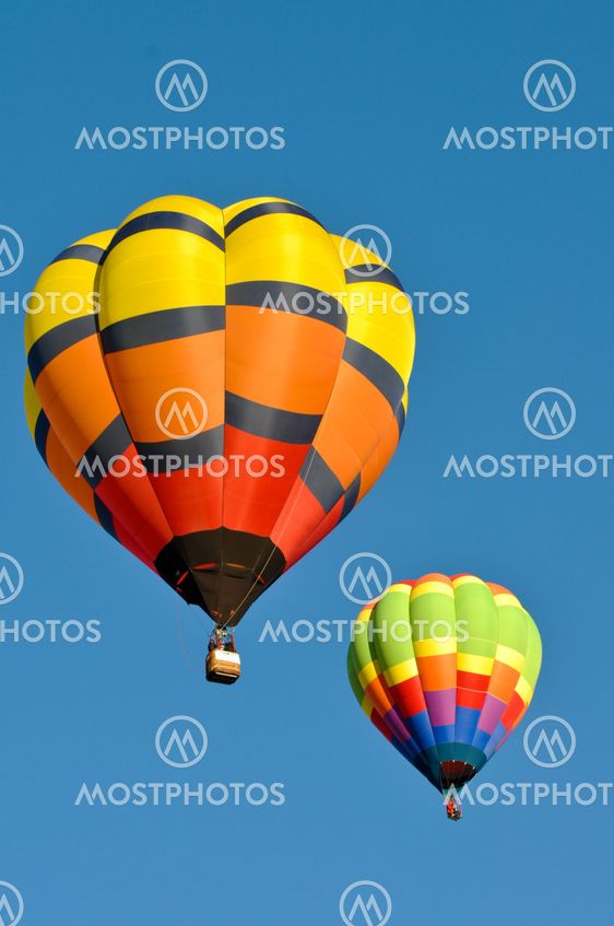 Hot Air Balloon in the Blue Sky