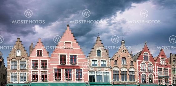 Byggnader i Brygge i Belgien