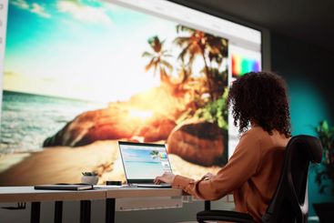 Graphic Designer Editing Photo