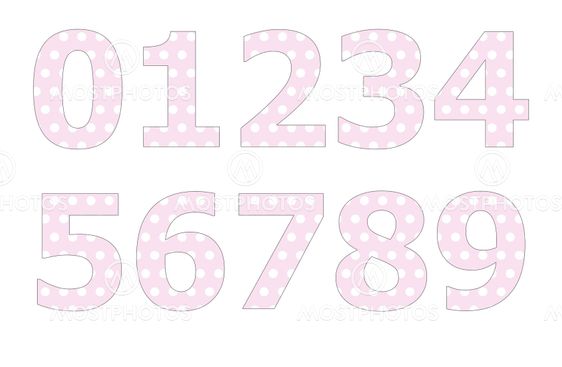 Polka dot pattern on english character