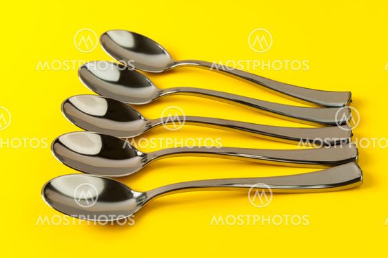 spoon on yellow