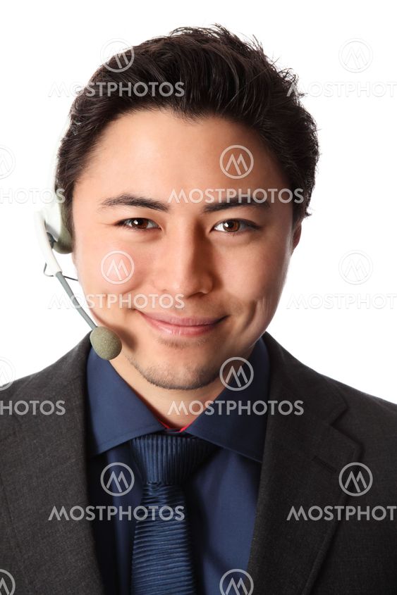 Close up of an sales person