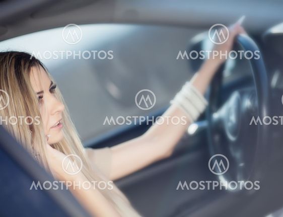 Beauriful car driver
