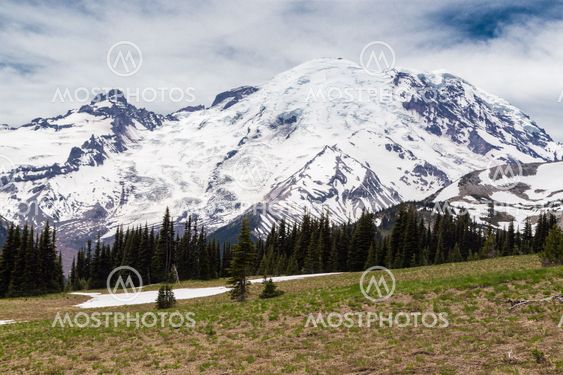 The north face of Mt. Rainier