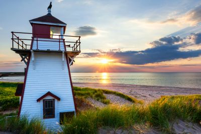 Sunset at Covehead Harbour Lighthouse, PEI