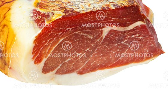 Ham isolated on the white