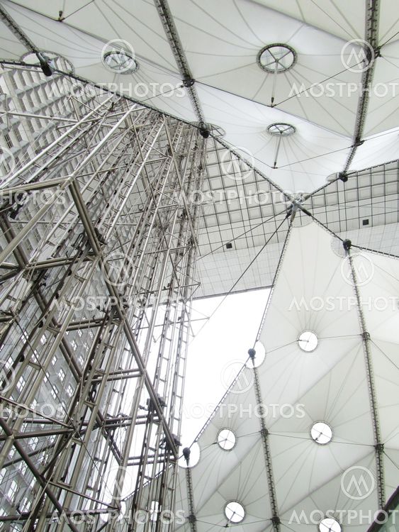 View from below of a modern building