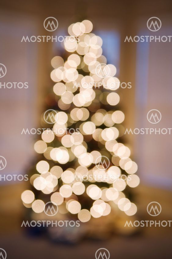 Blurred Christmas lights.