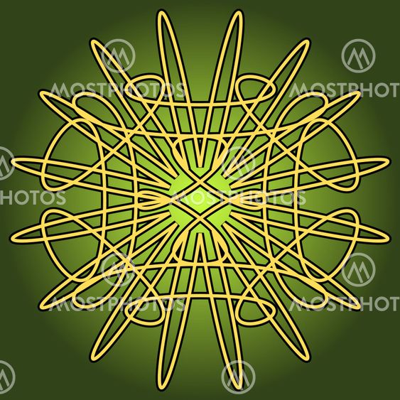Green Swirly Whirly Pattern Icon