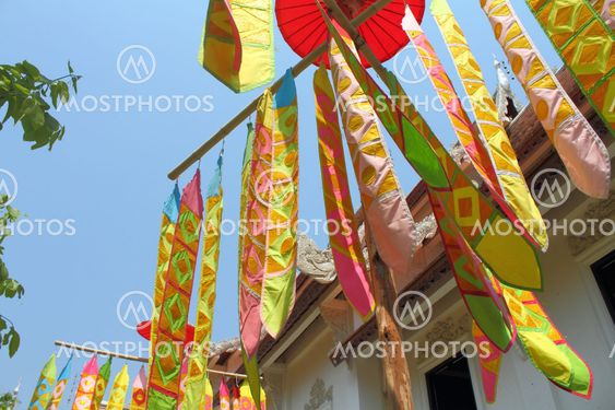 Color paper flag