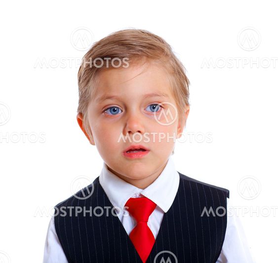 Portrait of upset schoolboy