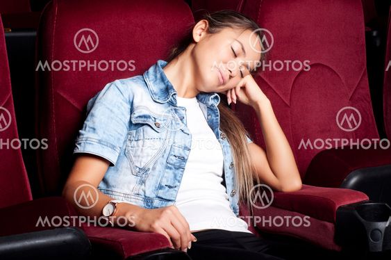 woman at the cinema