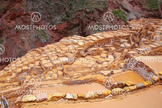 Salinas de Maras - salt evaporation ponds near town of...
