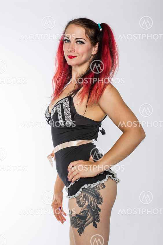 Punk Girl in Ballet Outfit