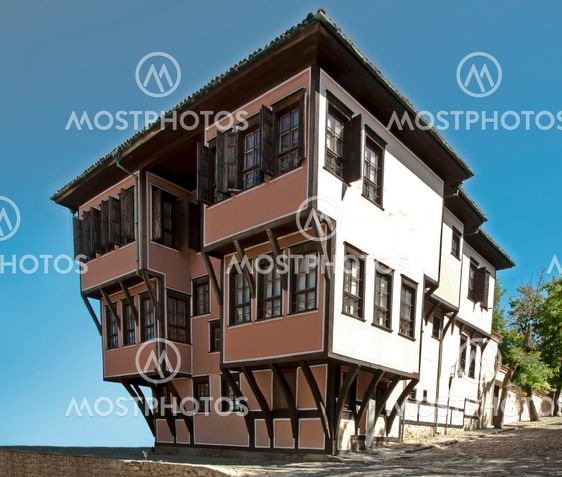 Old stile house. Traditional bulgarias old time house.