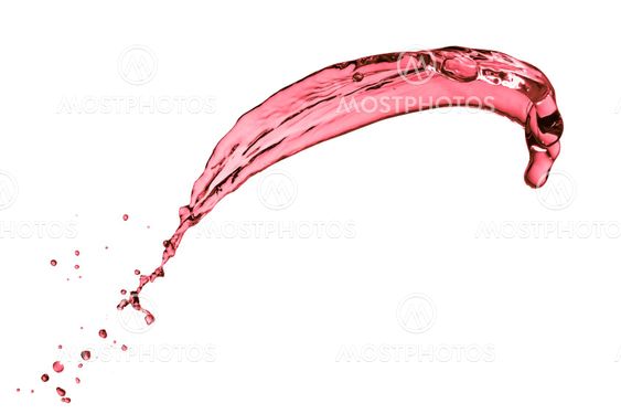 red wine splash