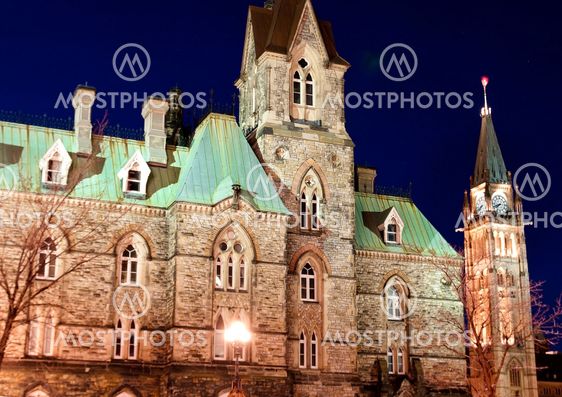 West Block at Night