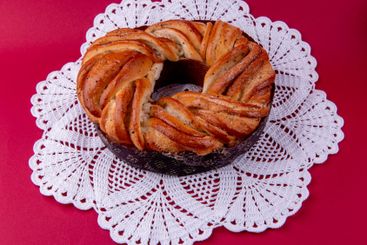 swedish cake with cardamom. Kanelbulle, swedish homemade...