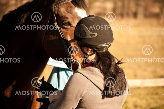 horse rider on his horse