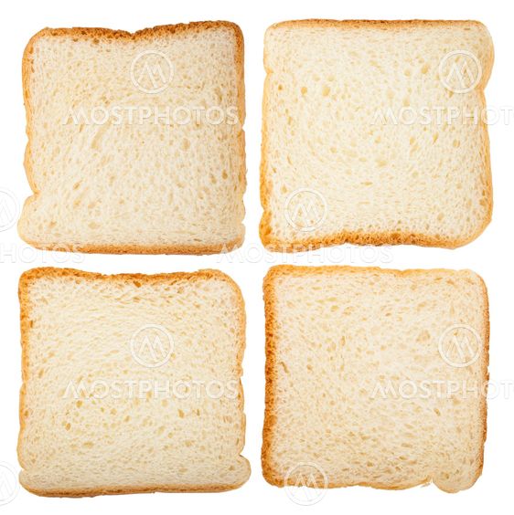 Collection of slices of bread