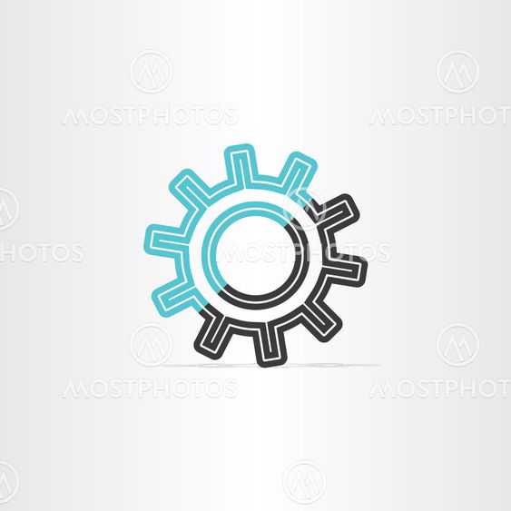 gear icon vector logotype symbol design