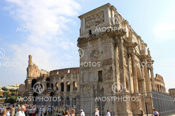 Arch of Constantine and Colosseum