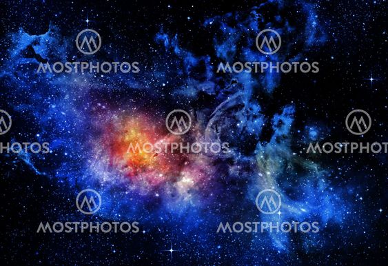 starry deep outer space nebual and galaxy