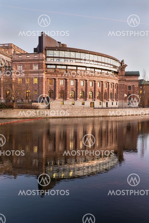 Swedish parliament house in Stockholm.